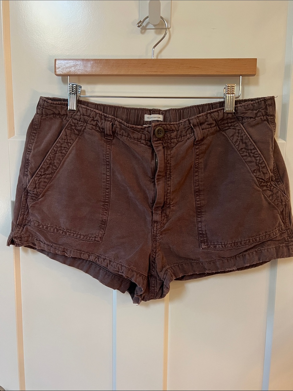 aerie Brown Utility Shorts